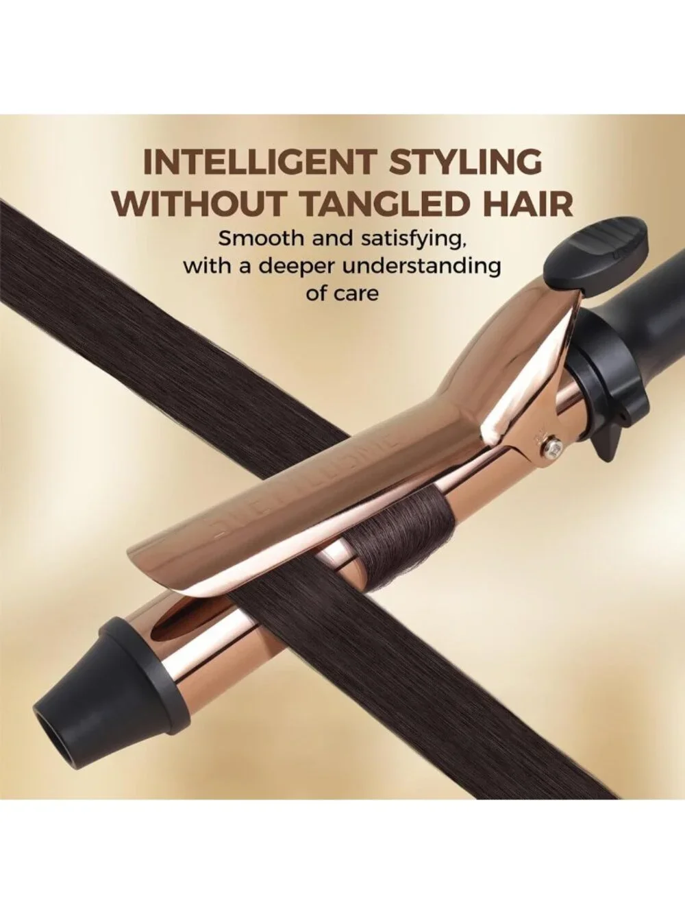 1.5-Inch Dual Voltage Ceramic Curling Iron for Effortless Curls & Waves
